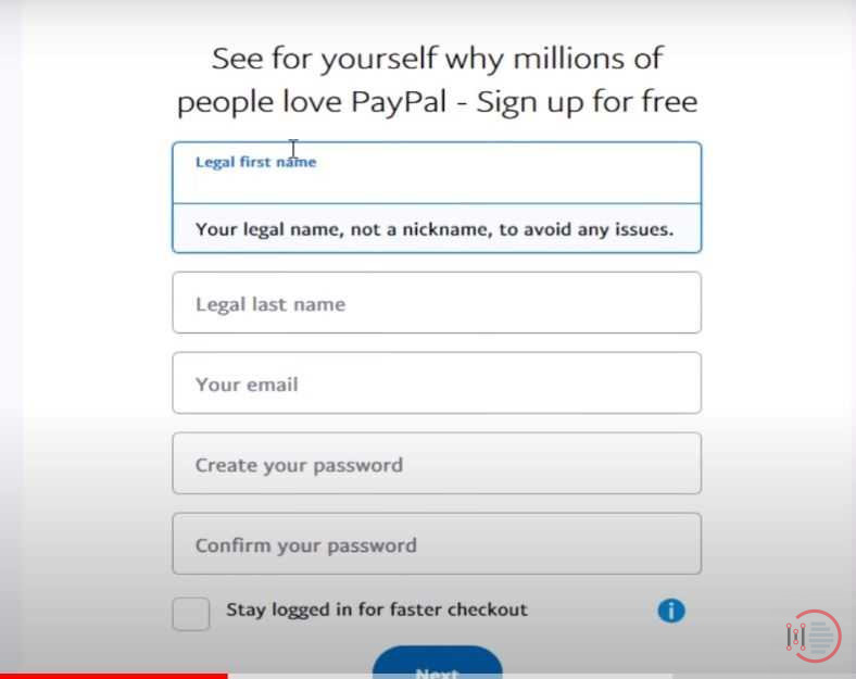 How To Create A Pay Pal Account 1