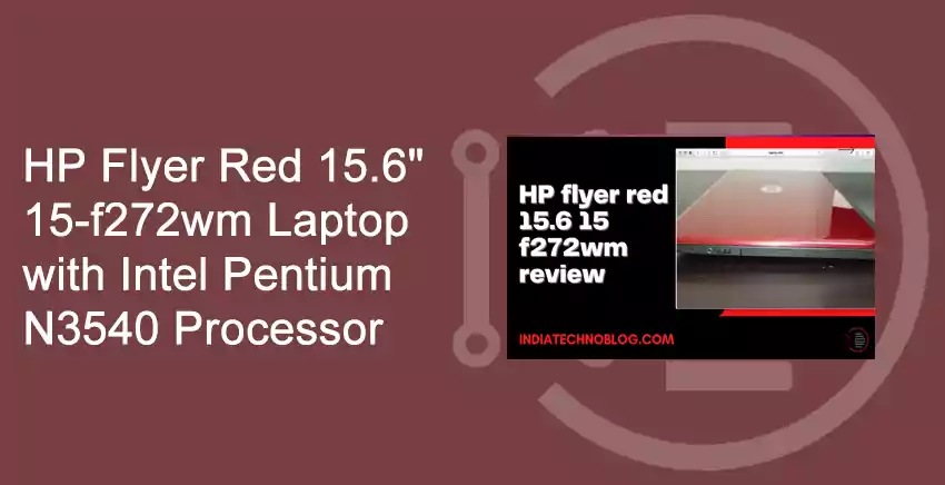 HP Flyer Red 15.6, 15-f272wm Laptop with Intel Pentium N3540 Processor
