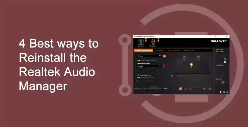 4 Best ways to Reinstall the Realtek Audio Manager - India Techno Blog