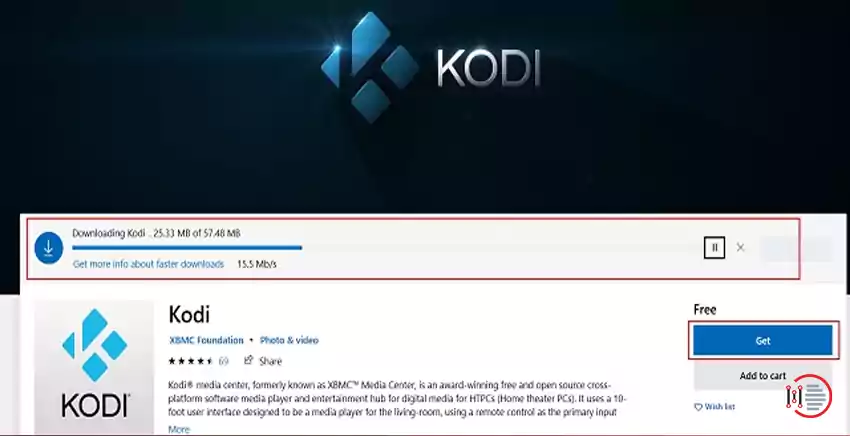 Installing Kodi through Microsoft store