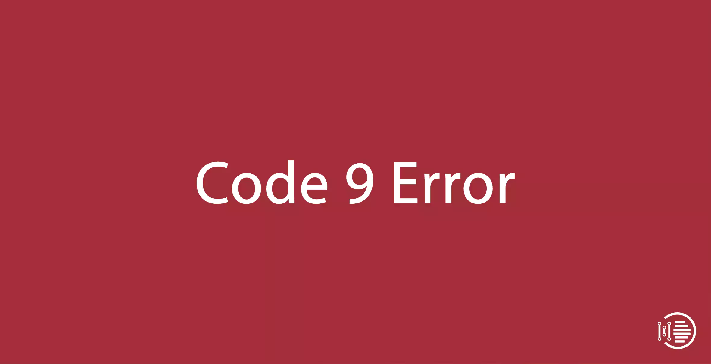 How to Solve code 9 Error easily 1