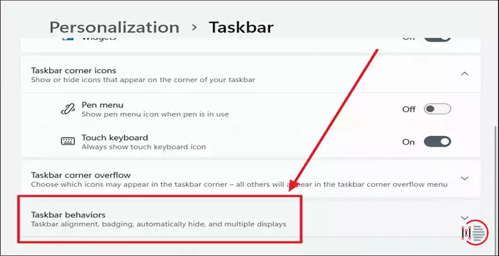 Disable automatically hide Taskbar in Windows 11