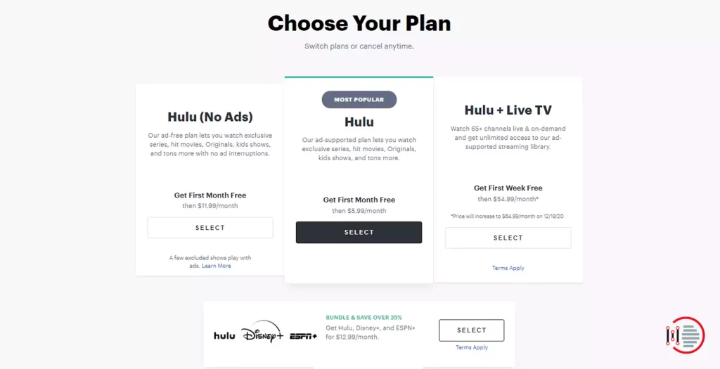 Select your preferred subscription plan.