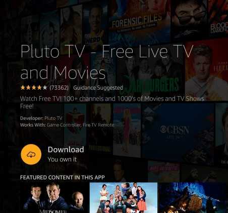 Download Pluto TV App