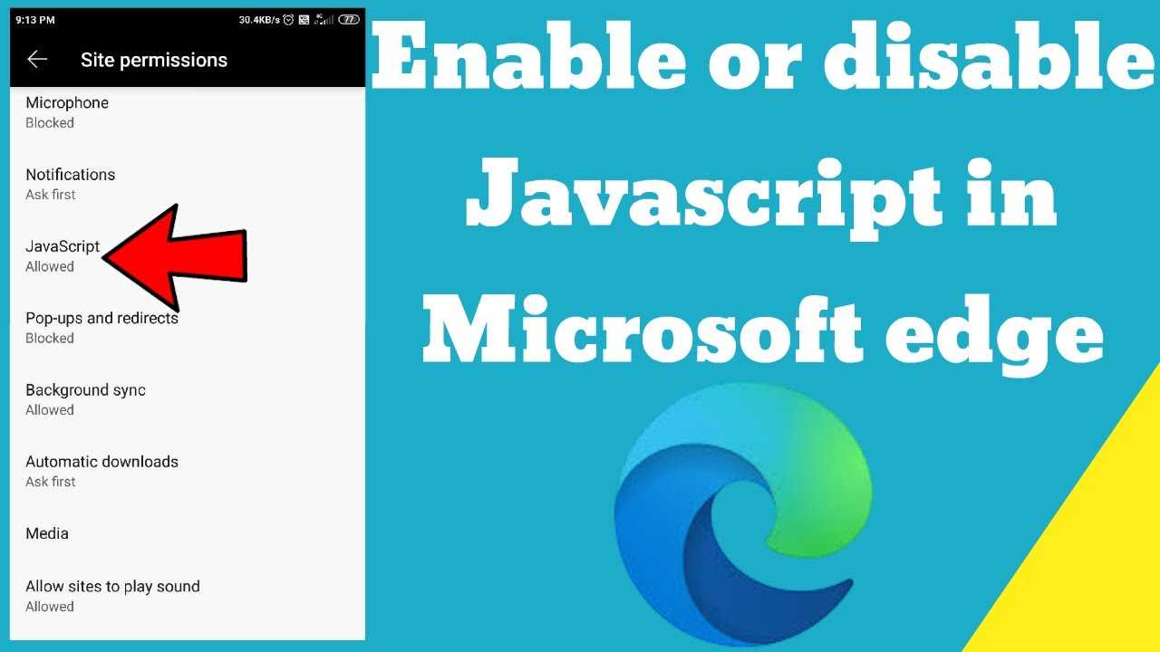 How to Enable JavaScript on Windows 10 1