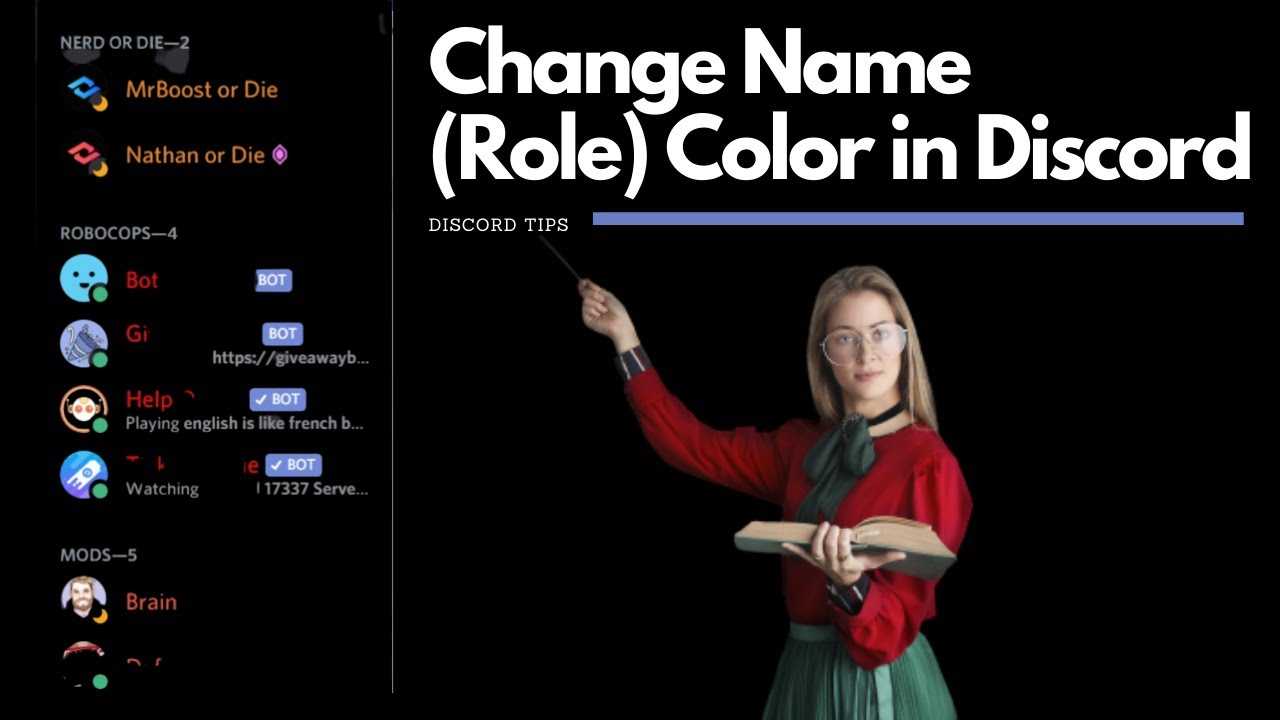 How to Change the Color of Names (Roles) in Discord