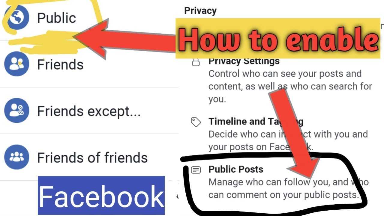 How To Enable Public Post Facebook