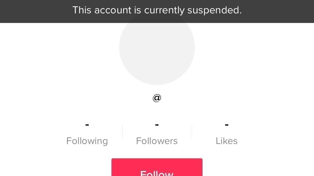 How to get it back when TikTok account is suspended