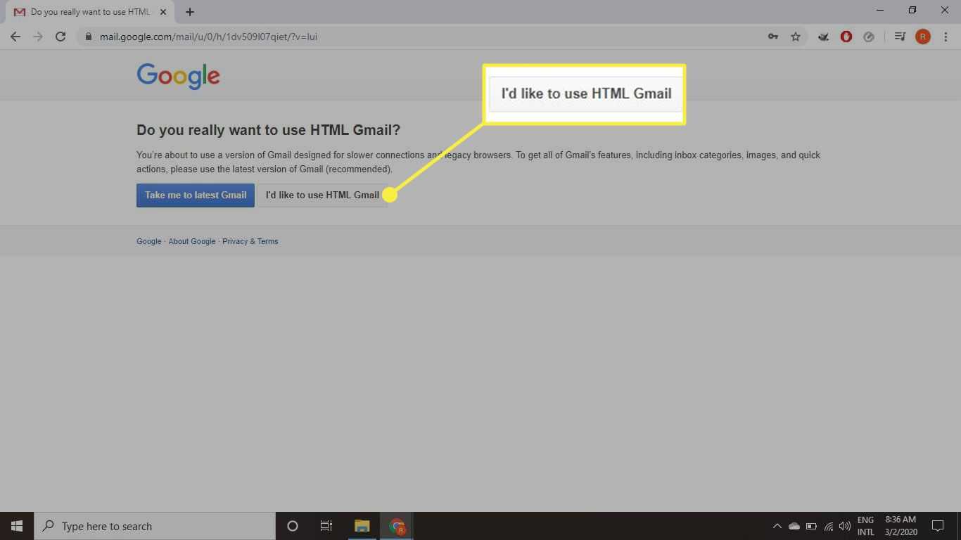 Enable HTML in Gmail