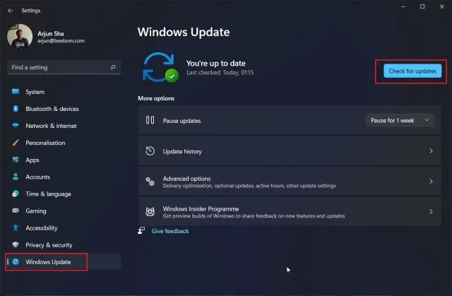 Enable Windows Update 2022
