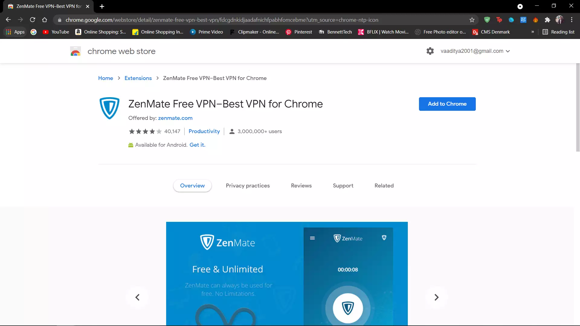 Enable VPN in Chrome